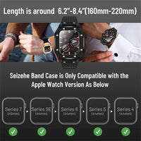 Luxury Case & Band Silicone Sport Band for Apple Watch Series 9 8 7 6 5 4