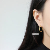 Minimalist 925 Sterling Silver Huggie Hoop Earrings