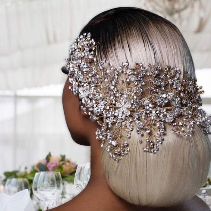 Luxury Floral Wedding Hair Accessory Headpiece