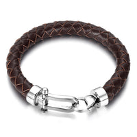 "The Poet" Classic Braided Leather Bracelet